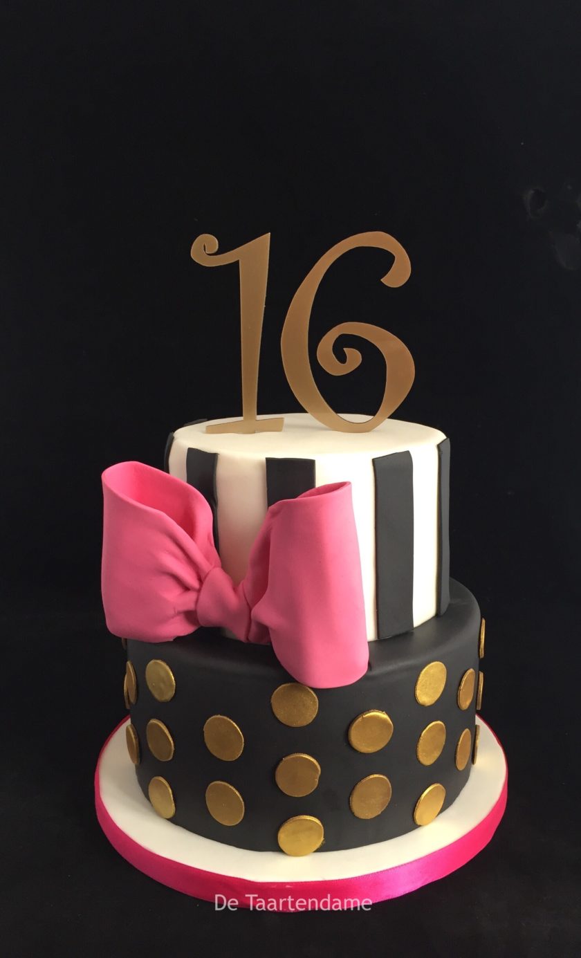Verwonderend Sweet Sixteen – Taarten| Bruidstaarten | Cupcakes | De Taartendame UC-15