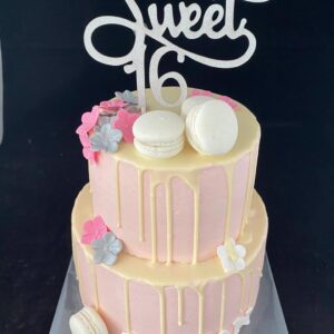 Sweet sixteen taart